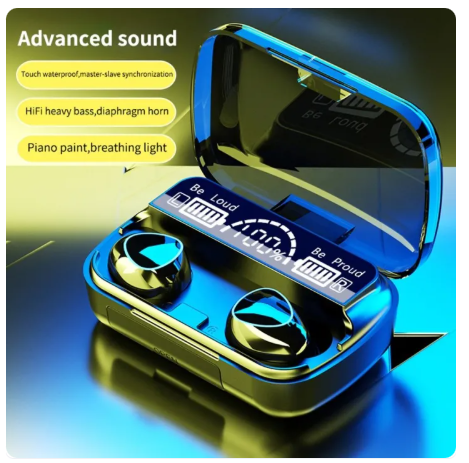 71% OFF M10 TWS Bluetooth Headphone Waterproof With Changing Case Music Gaming Headset Wireless Earphone For Any Phone