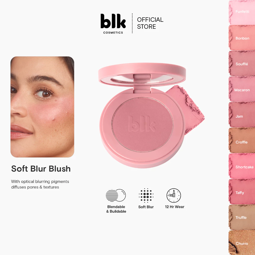 25% OFF blk cosmetics soft blur powder blush