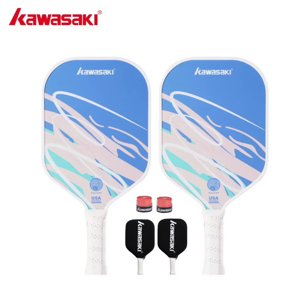 55% OFF ￼Kawasaki 2pcs Pickleball Paddle GALAXY&AURORA 220g Fiberglass Pickle Racket For Beginners Attackting