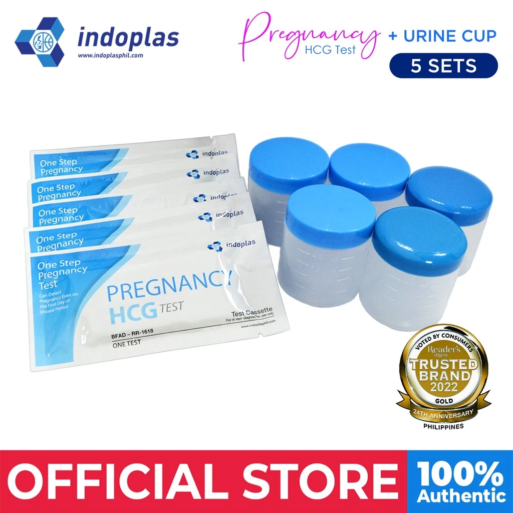 77% OFF Indoplas Pregnancy Test Kit 5pcs - With 5pcs Urine Cup