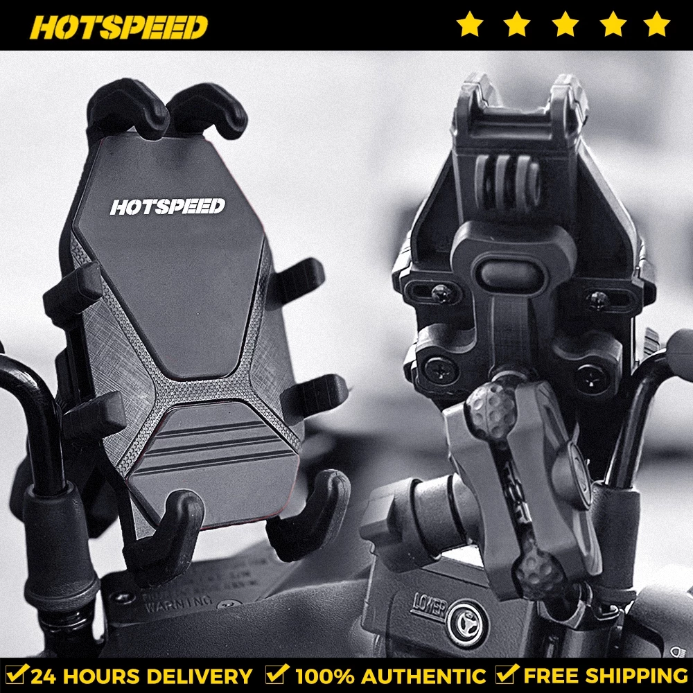49% OFF HOTSPEED Cellphone Holder for Motorcycle V4 Phone Holder Original Anti-theft Anti-slip CP Holder
