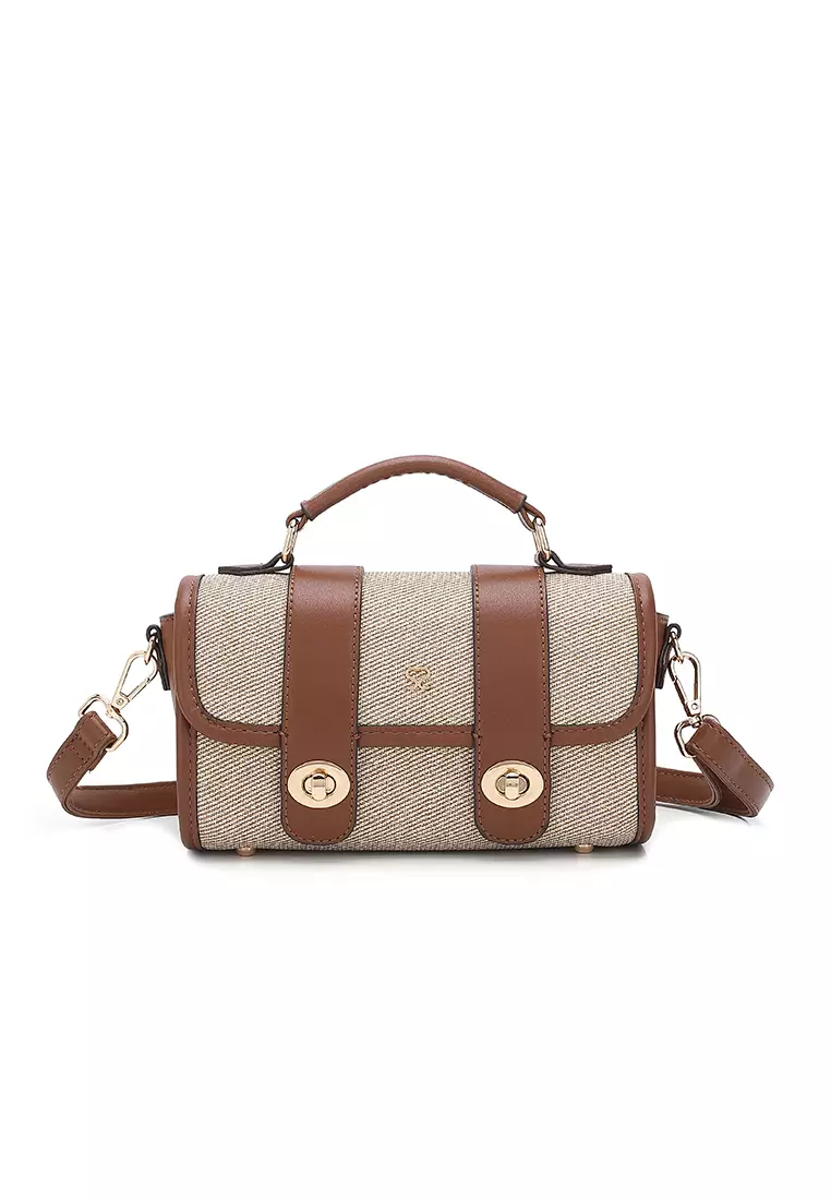 42% OFF Sara Smith Women's Top Handle Bag / Sling Bag / Crossbody Bag / Shoulder Bag - Beige