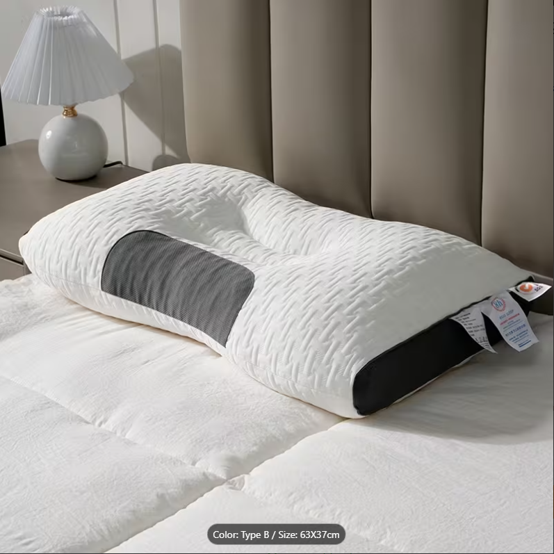 63% OFF A Pillow Designed for Cervical Spine Protection, Featuring a Sleep Massage Core, Suitable for Home Use, Moisture-Absorbing And Breathable Bedding, And Decorative Pillows for The Living Room And Bedroom