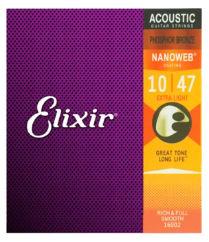 65% OFF Monstermarketing Elixir 16002 Nanoweb Coated Phosphor Bronze Extra Light 10 47 Acoustic Guitar Strings Music Accessories