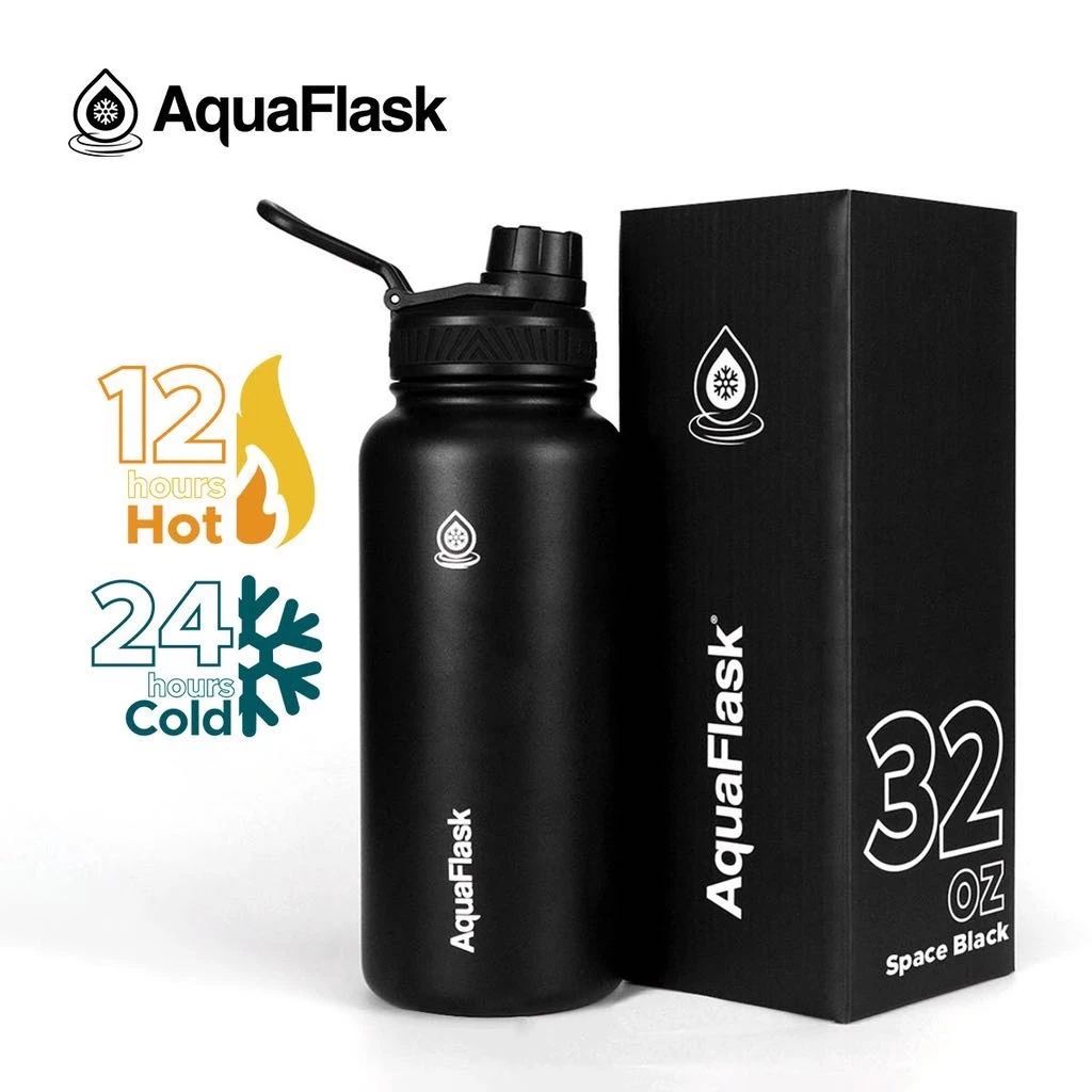 65% OFF Thermal Insulated Aquaflask Hydration Bottle with 24-Hour Cold & 12-Hour Hot Insulation, BPA-Free Stainless Steel, Leak-Proof Lid