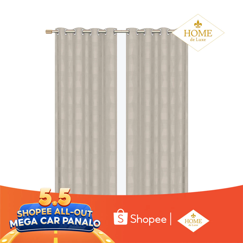 70% OFF Home de Luxe Buy 1 take 1 Plain Deluxe Curtain with Grommet Rings