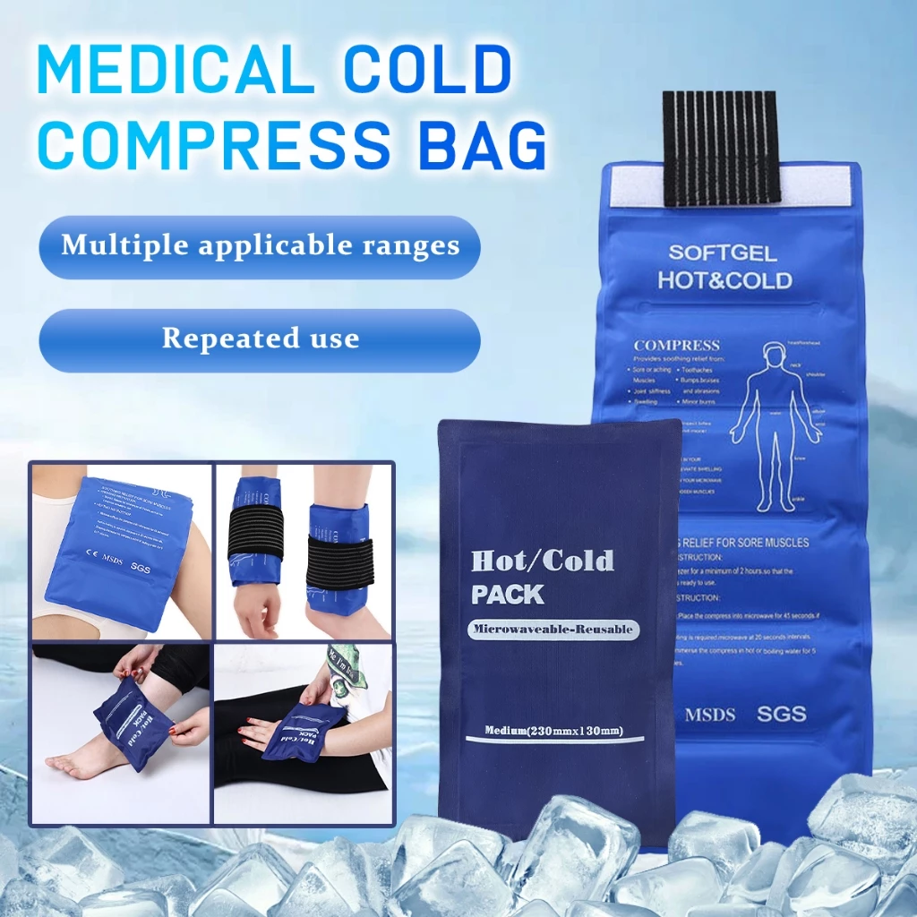 58% OFF Reusable Hot and Cold Gel Ice Packs, Sports sprain Ice Strap Bag Physical Cooling Medical Ice Packs
