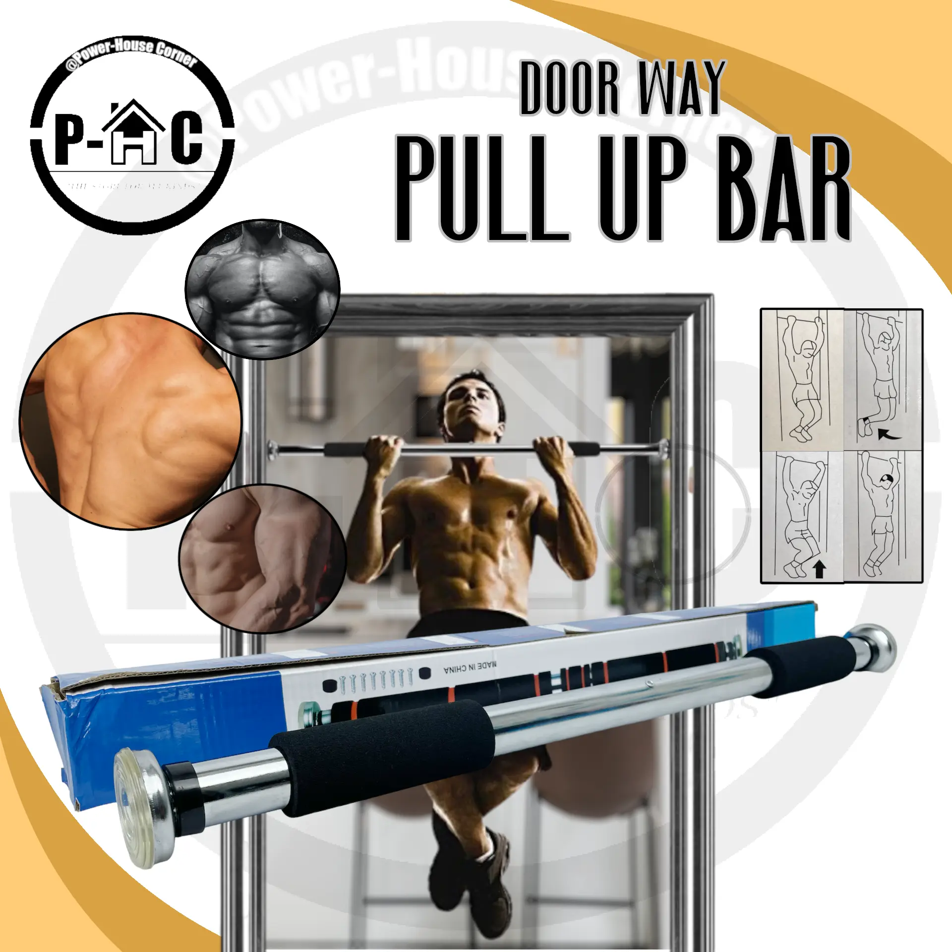 30% OFF PULL UP BAR | Door Way Gym Bar | Fitness Equipment fitness aid household use  indoor horizontal bar trainer adult children stretch bar on the door hanging bar door frame  sports