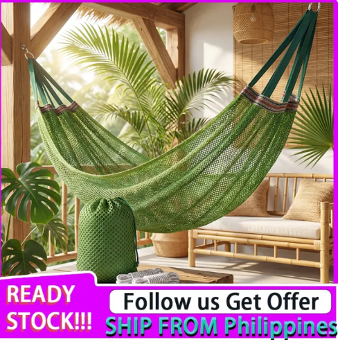 33% OFF Buy1 Take1 Camping Duyan Hammock Ice Silk Foldable Travel Hammock with Storage for Outdoor Hiking