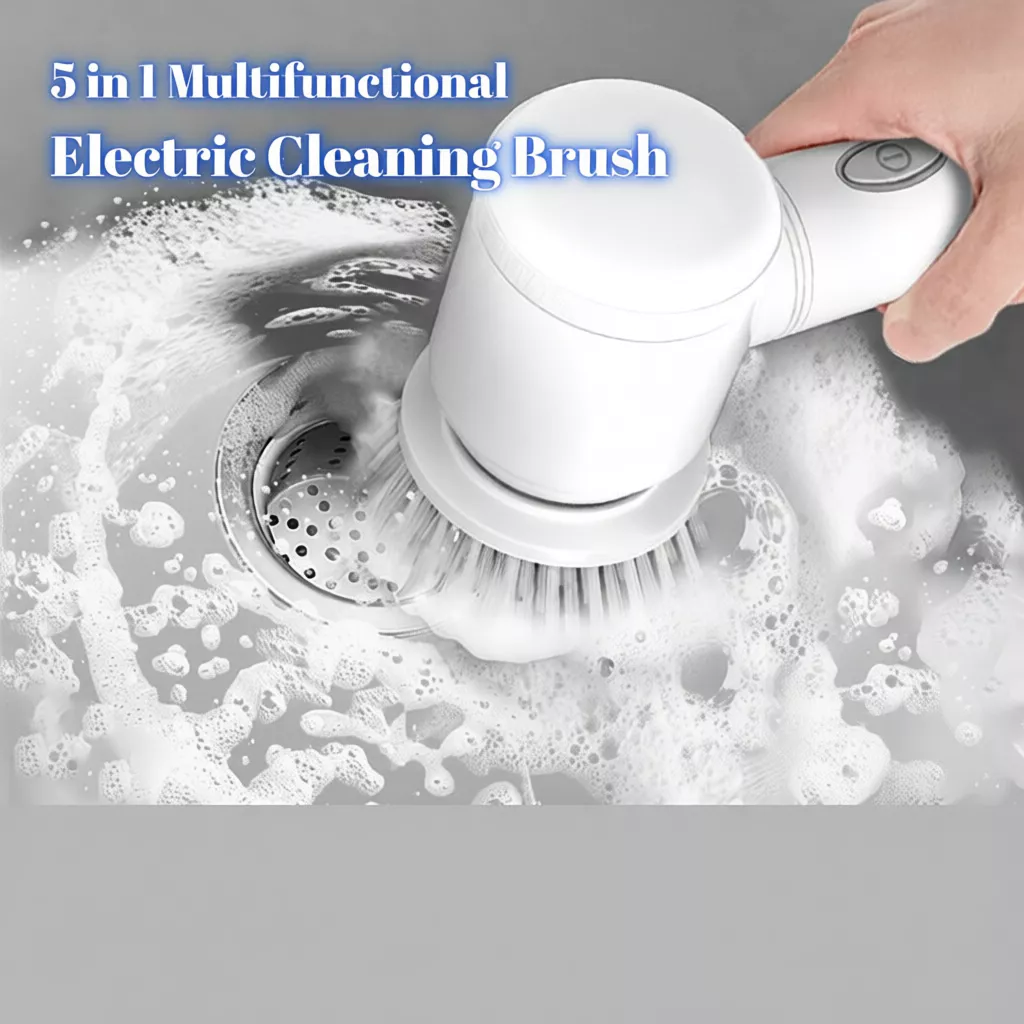 46% OFF 5IN1 Electric Cleaning Brush Multi-functional for Home Kitchen Handheld Wireless for Shoes Bathroom