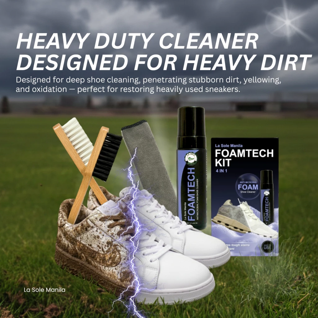47% OFF La Sole Manila Foamtech Kit - a high powered foam shoe cleaner with hard bristle brush, soft bristle