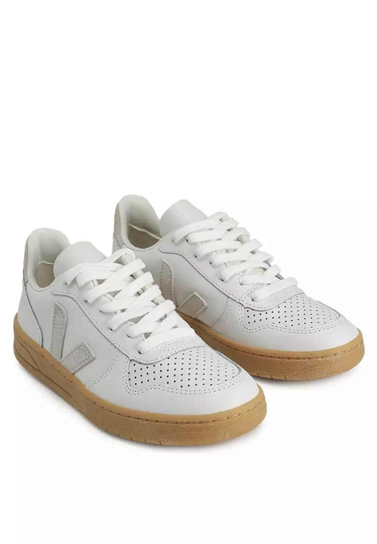 53% OFF V-10 Leather Sneakers