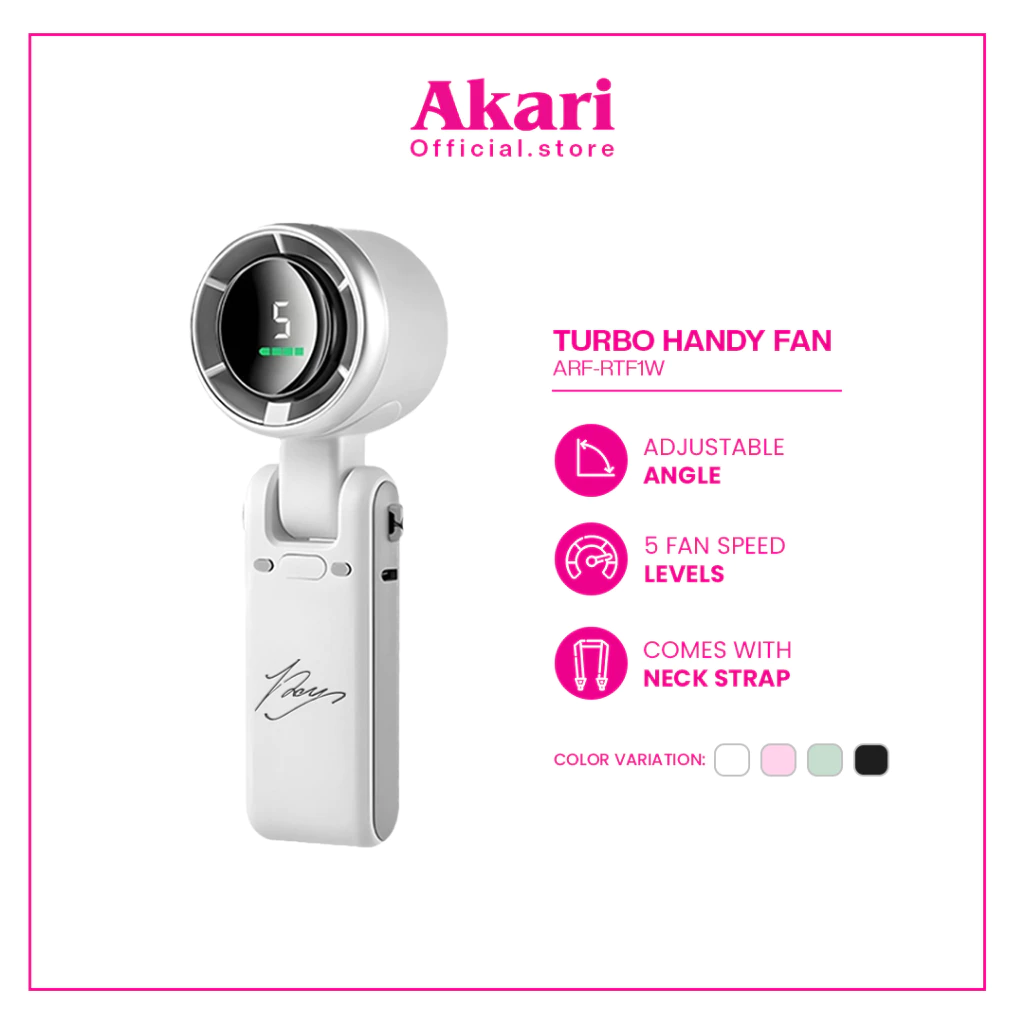 60% OFF Akari Rechargeable Portable Turbo Handy Fan (ARF-RTF1)