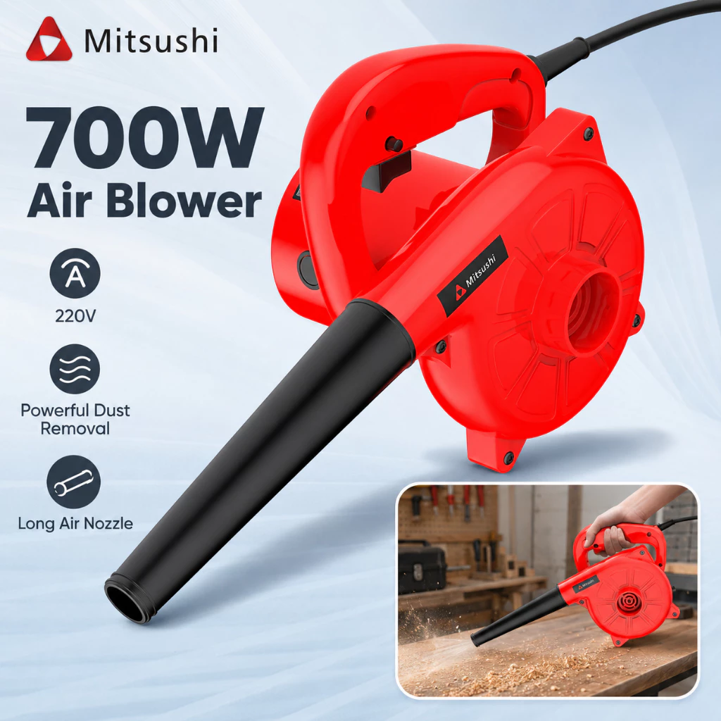 67% OFF Mitsushi 220V 700W 2 in 1 Electric Air Blower Vacuum Cleaner Blowing Dust Collecting Blowing Machine