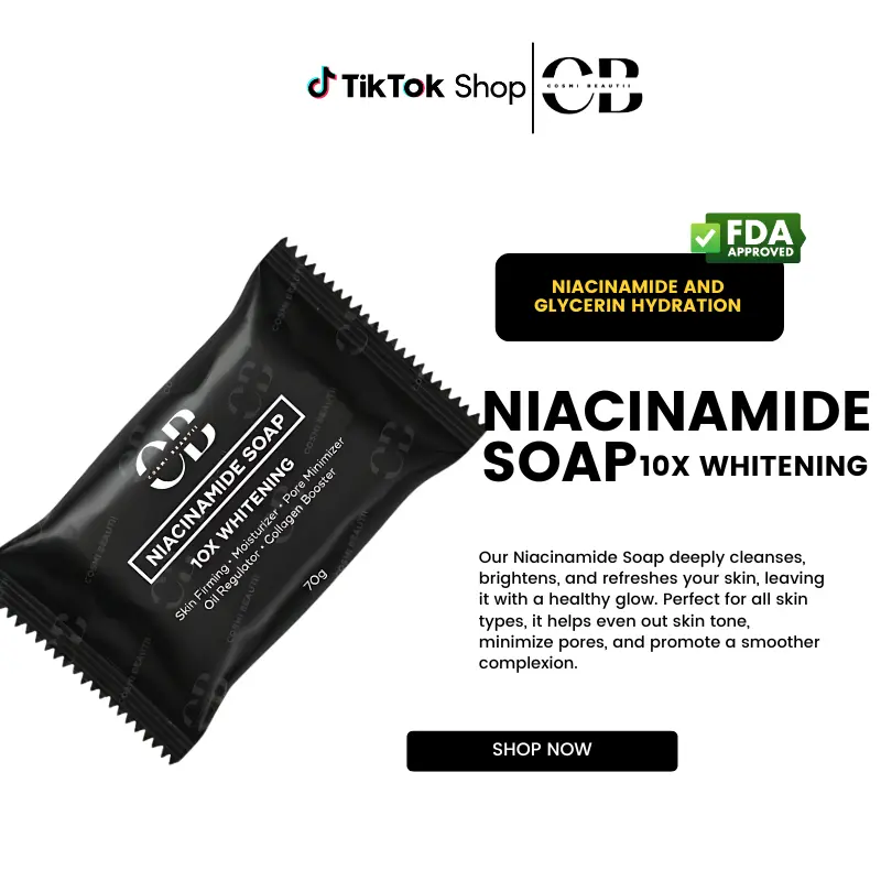 45% OFF Niacinamide Whitening Soap 70g 10x Glow Boost Pimple Care Fresh Coconut Scent Acne Prevention Lightening Cleanser high quality soap, travel soap whitening soaps men