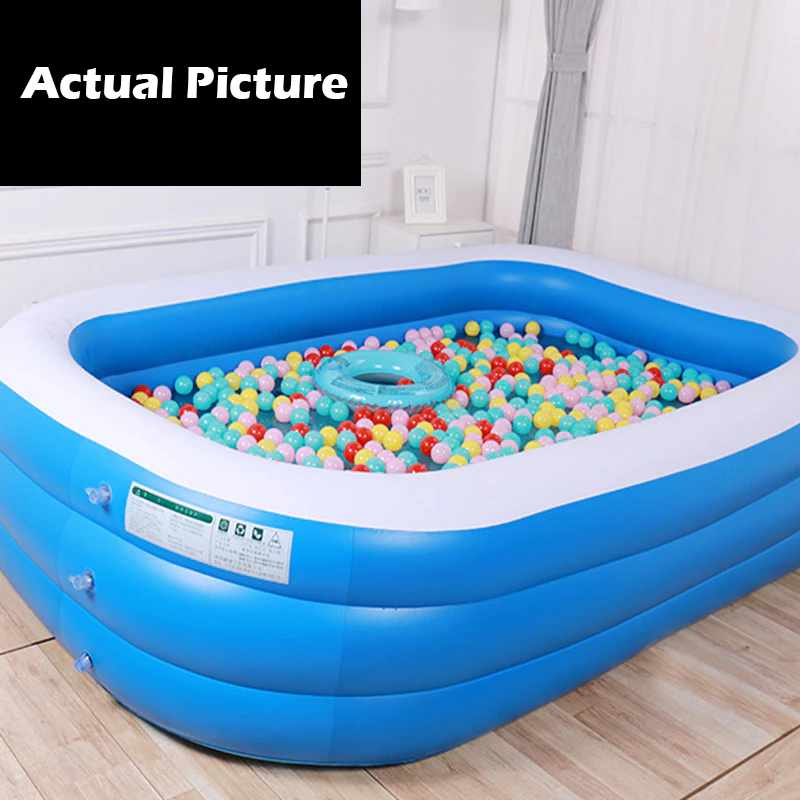 35% OFF Inflatable Swimming Pool Kids Swimming Pool Baby Swimming Pool Air Pump Family Size Swimming pool
