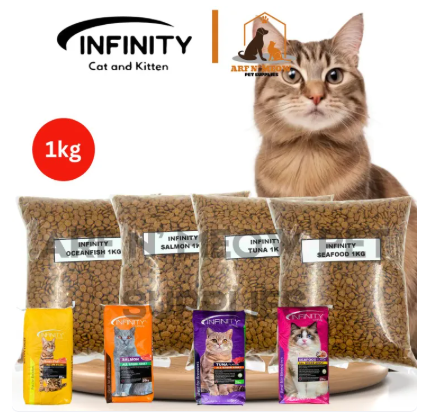 71% OFF 1kg 500g Infinity Salmon Infinity Ocean Fish All Stages Cat Dry Food Adult Kitten Food Essentials