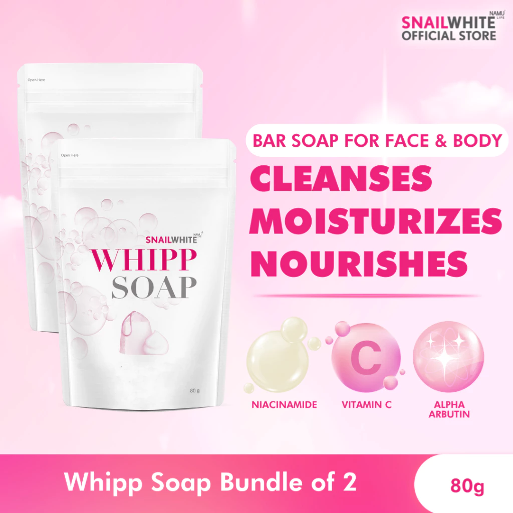 50% OFF SNAILWHITE Whipp Soap Bundle of 2