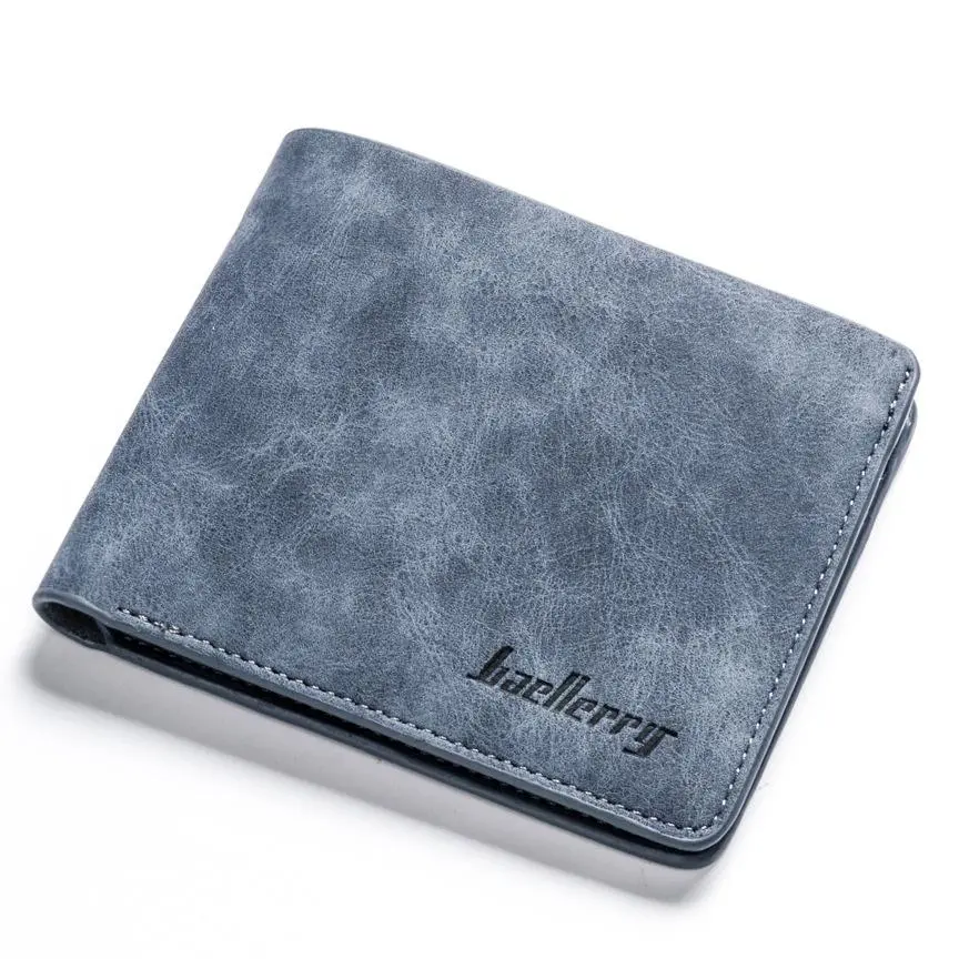 24% OFF Men's Leather Wallets Suede Men's Korean Fashion wallet Hot Trend Short Wallet