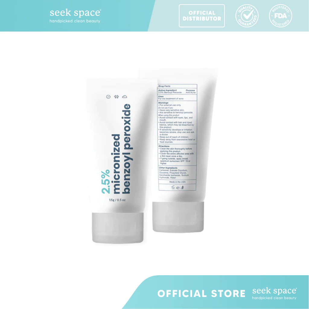 45% OFF Micronized Benzoyl Peroxide 2.5% 15g
