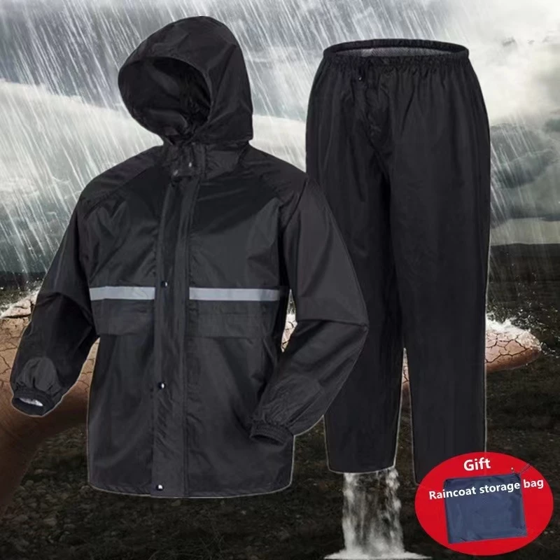 98% OFF 100% Original Meet H-870 Reflective raincoat set/adult raincoat/Motorcycle raincoat