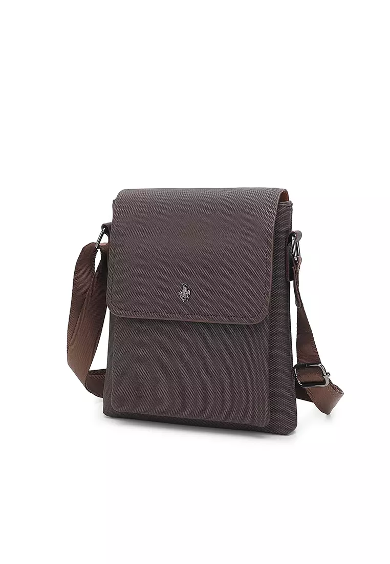 52% OFF Swiss Polo Men's Sling Bag / Crossbody Bag - Coffee