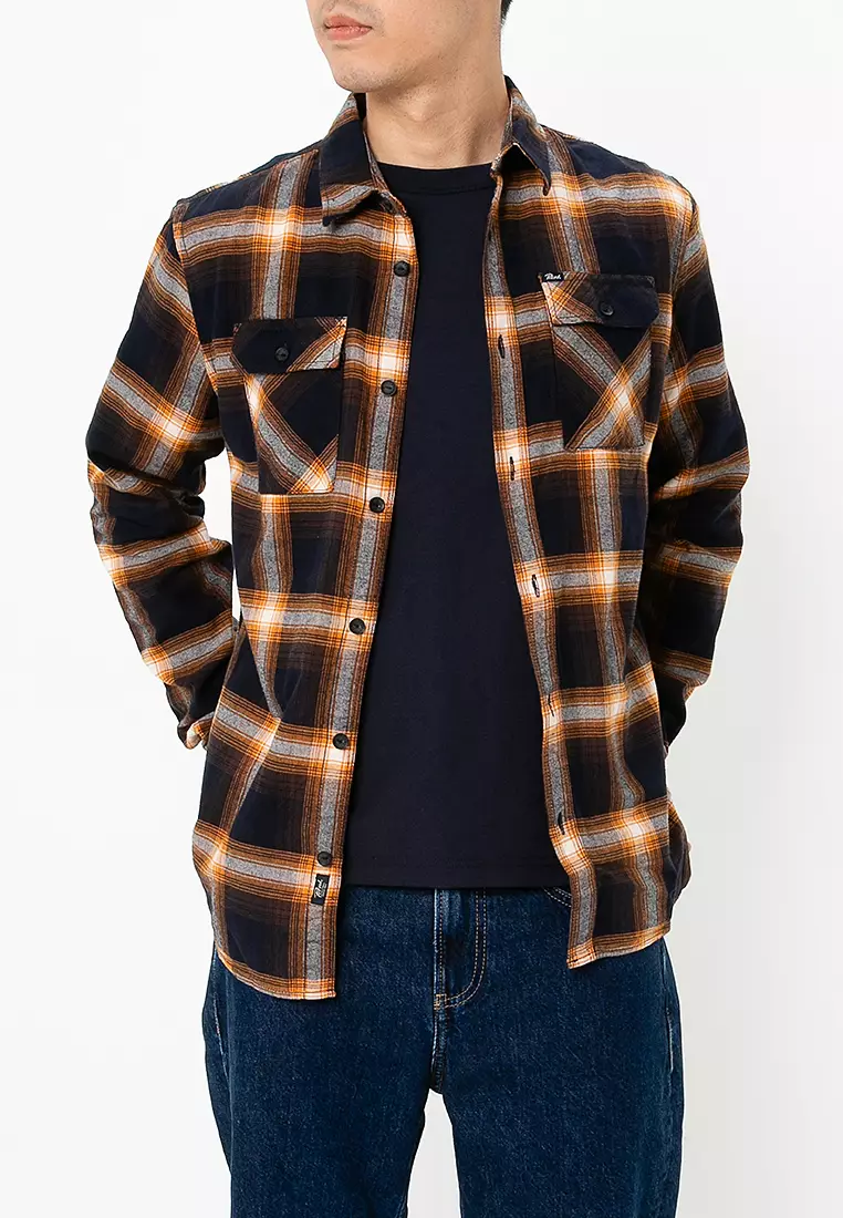 75% OFF Petrol Industries Check Long Sleeves Overshirt