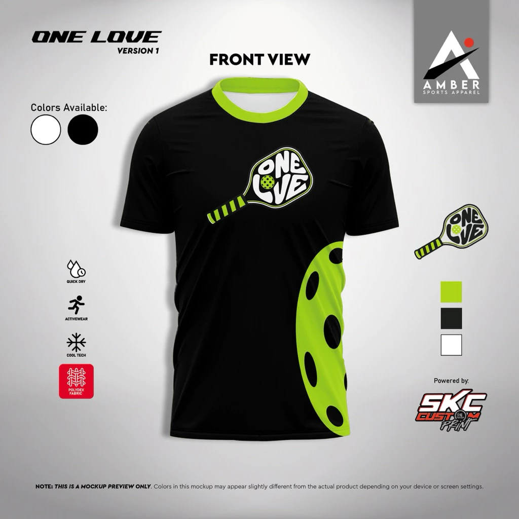 Pickleball OneLove Version001 Full Sublimation Shirt