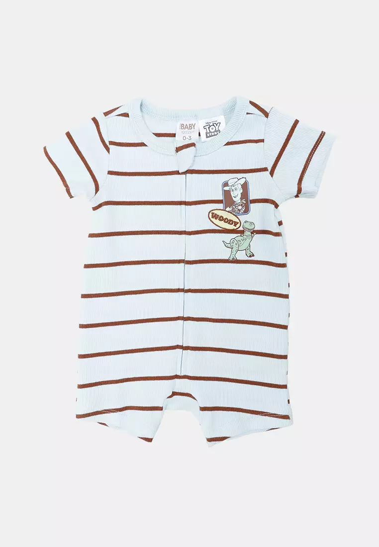46% OFF Cotton On Kids The Short Sleeves Licensed Zip Romper