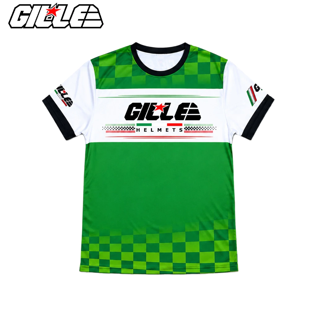 60% OFF GILLE (2608) Premium Sublimation Dri-Fit Short Sleeve Motorcycle Riding Jersey T-Shirt
