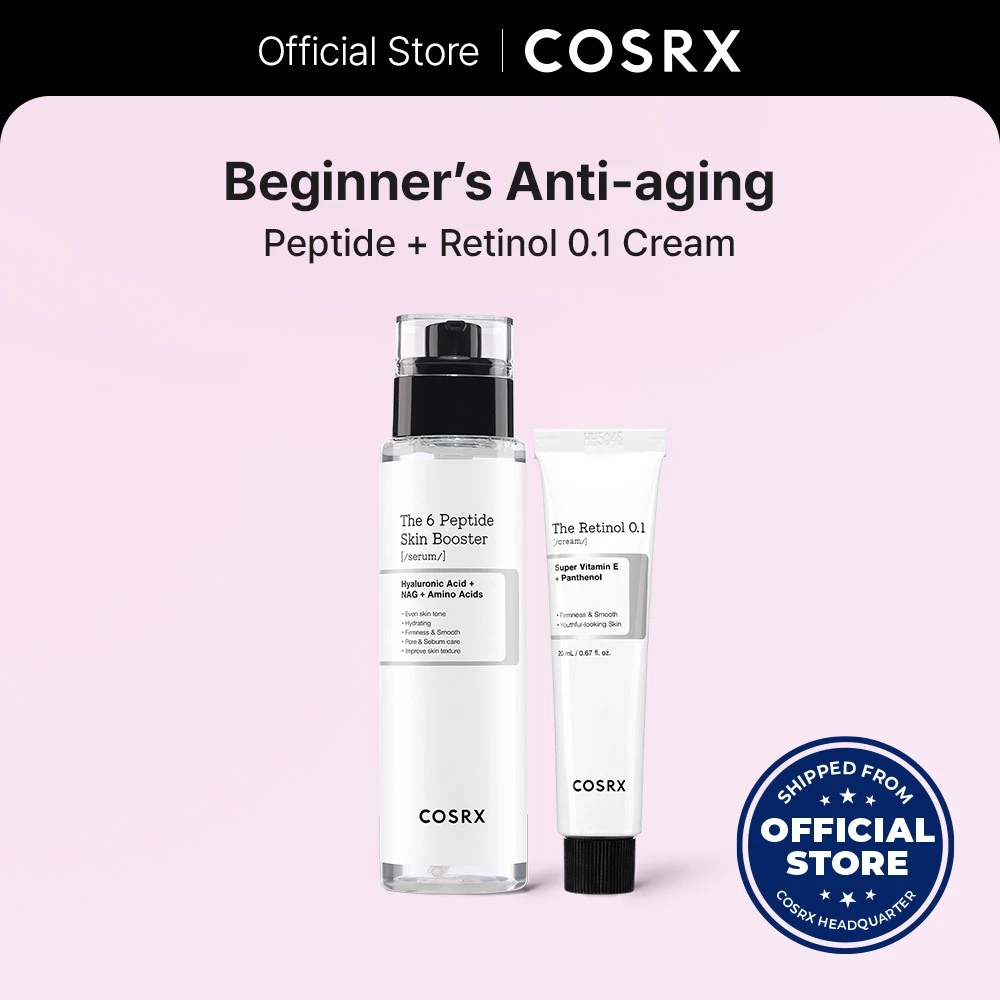 58% OFF [COSRX OFFICIAL] Anti-Aging Set : Peptide Serum + Retinol 0.1 Cream