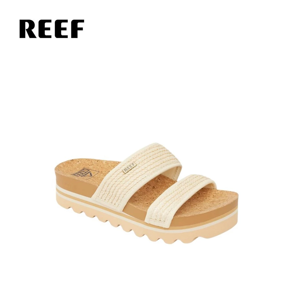 53% OFF Reef Cushion Vista Hi Vintage Raffia Womens Sandals