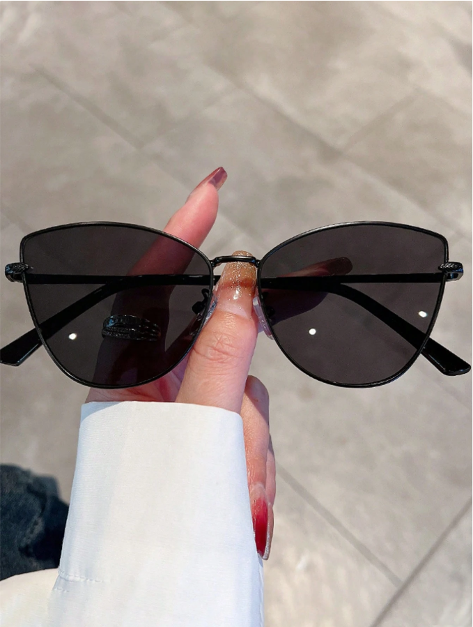 25% OFF 1pair Women Cat Eye Boho Fashion Glasses For Outdoor Travel Shades Beach Accessories Beach Accessories For Women Glasses Shades Basics Fall Winter Women Outfits Clothes Business Casual Gifts For Summer Beach Vacation,Outdoor,Travel