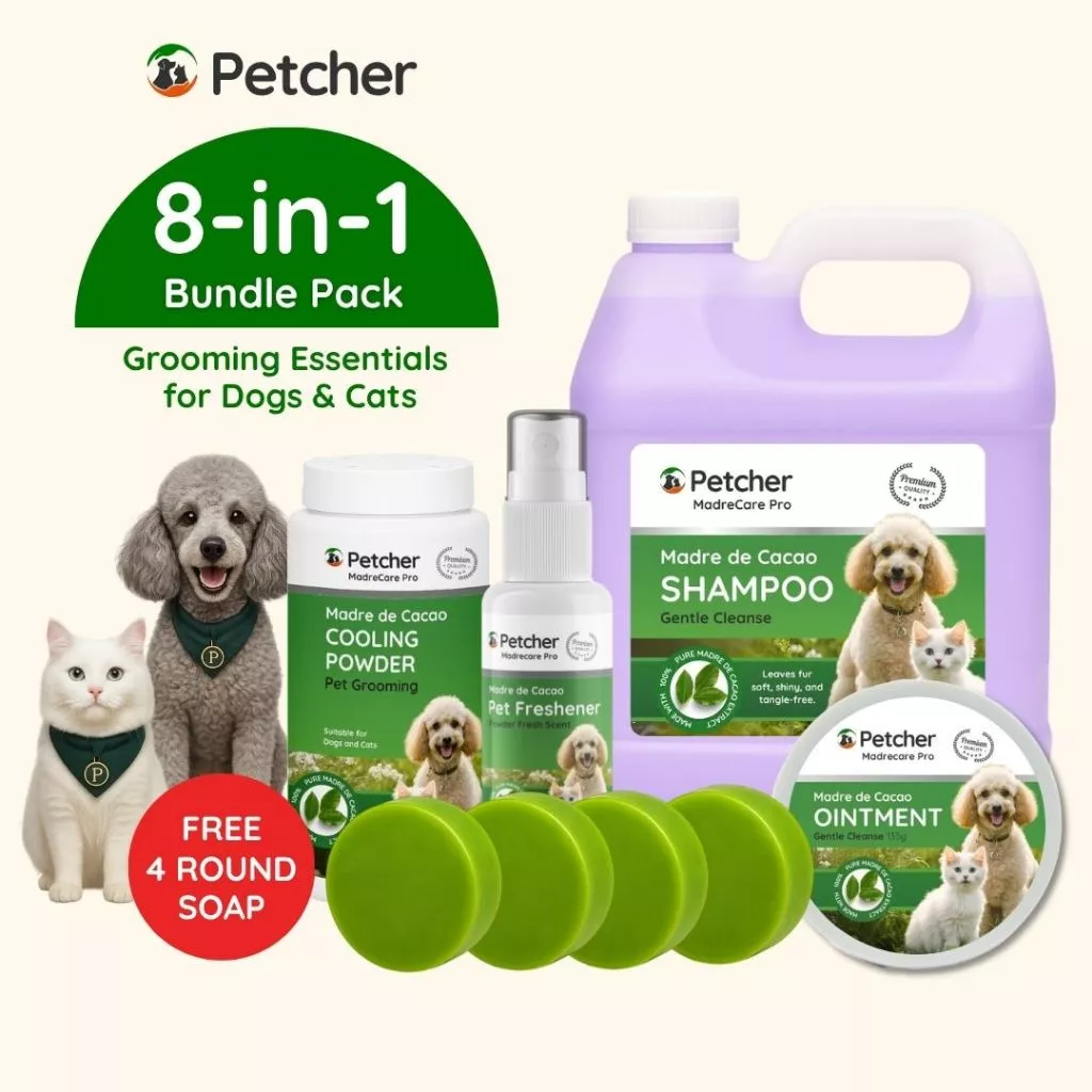 44% OFF Petcher Madre De Cacao 8 in 1 Pet Bundle Pack Shampoo and Ointment for Dogs and Cats