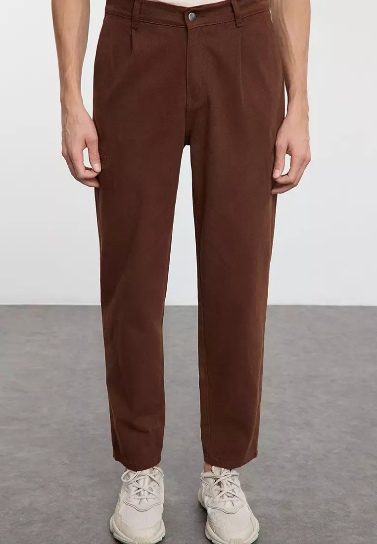 73% OFF Pleated Pants with Cargo Pockets
