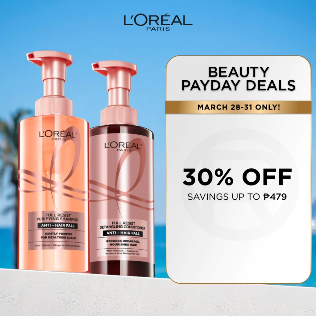 27% OFF NEW L'Oréal Paris Full Resist Anti-Hair Fall Shampoo and Conditioner Bundle​: Elseve Full Resist