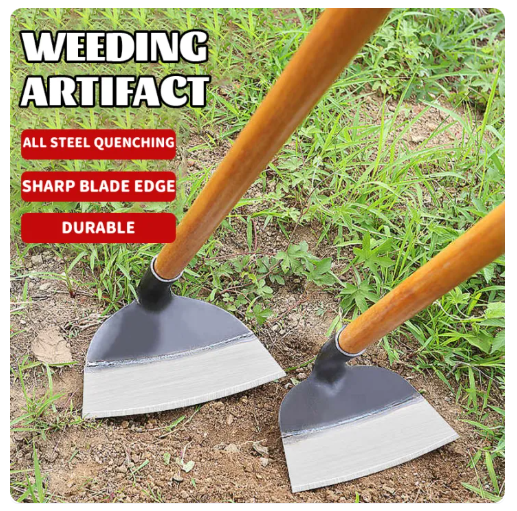 49% OFF Heavy-Duty Metal Weed Cutter Steel Hardened Gardening Shovel Weeding Hoe Farm Shovel Rake Garden Tools Asarol For Garden Weed Removal Tool Farming Planting