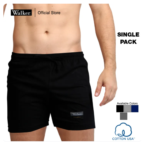 21% OFF Walker Organic Cotton USA Kinetic Men Boxer Shorts with Drawstring Active Loungewear (Single)