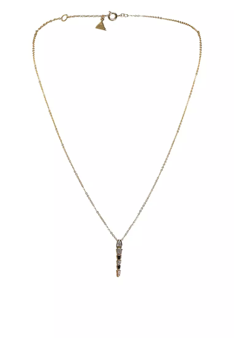 57% OFF Serppentini Gold Plated Snake Necklace