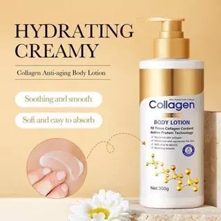65% OFF 【COD】300g Collagen Whitening Body Lotion Moisturizing Smooth Firming Skin Remove Melanin