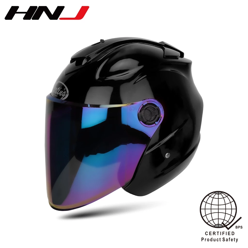 44% OFF CARTING A4-004 PLAIN Half Face Motorcycle Helmet (Single Visor)