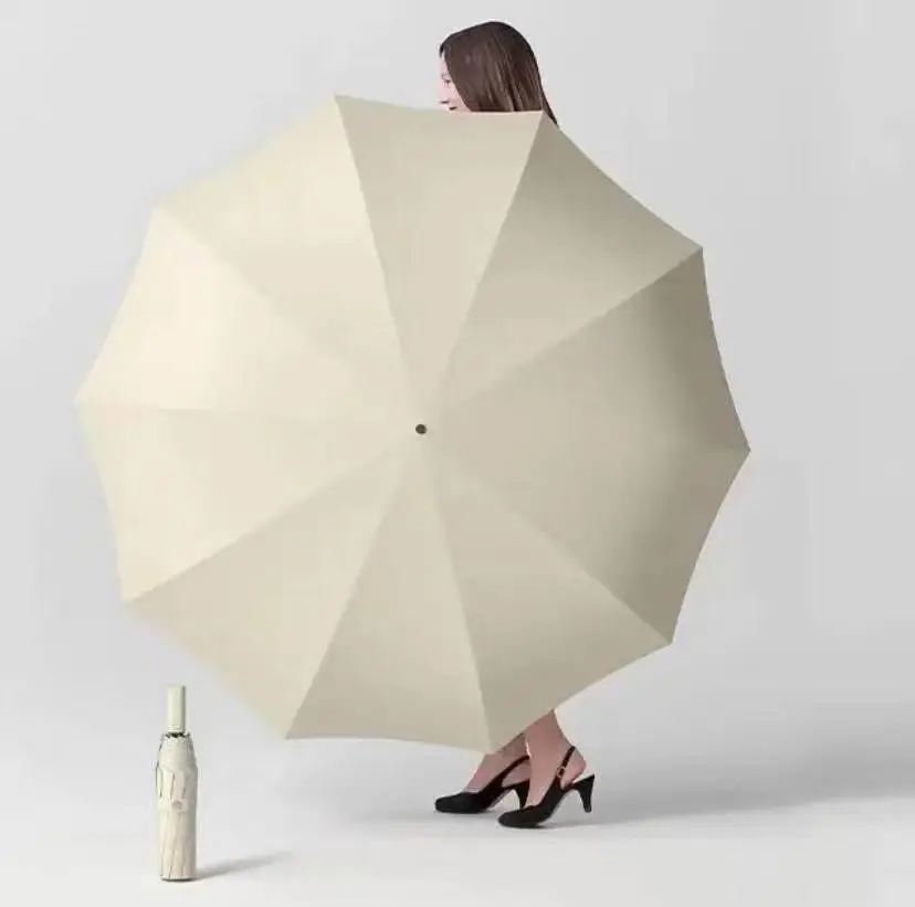 65% OFF 10ribs automatic umbrella with uv/sun protection wind proof Light Case Cover