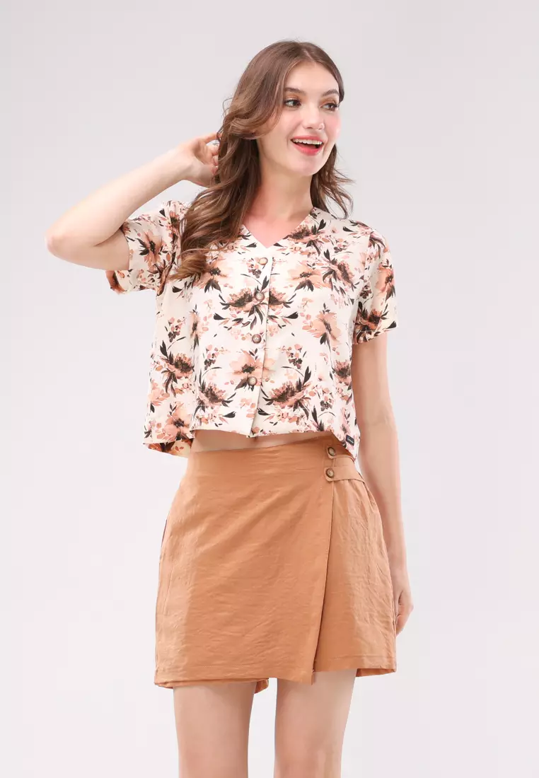 57% OFF Short Sleeves Terno Skort