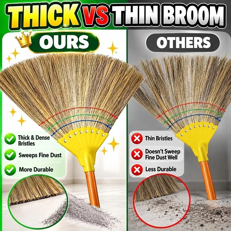 29% OFF Natural Walis Tambo Broom Home Essential Clean Dust In 1 Sweeper Soft Sturdy