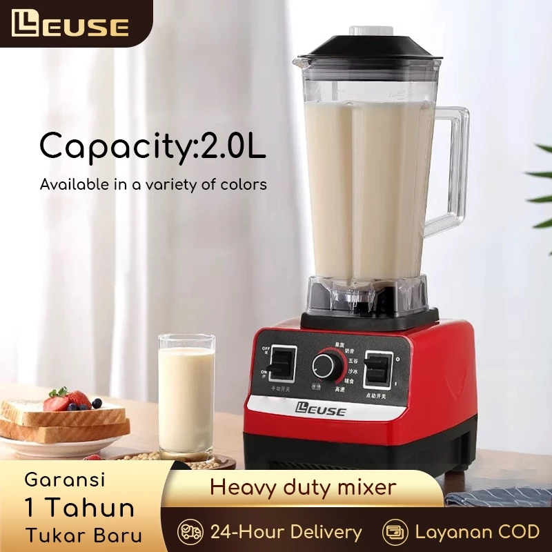 42% OFF 【LEUSE】Heavy Duty Blender - 3-in-1 Juicer, Ice Crusher, Food Processor - 500W Motor