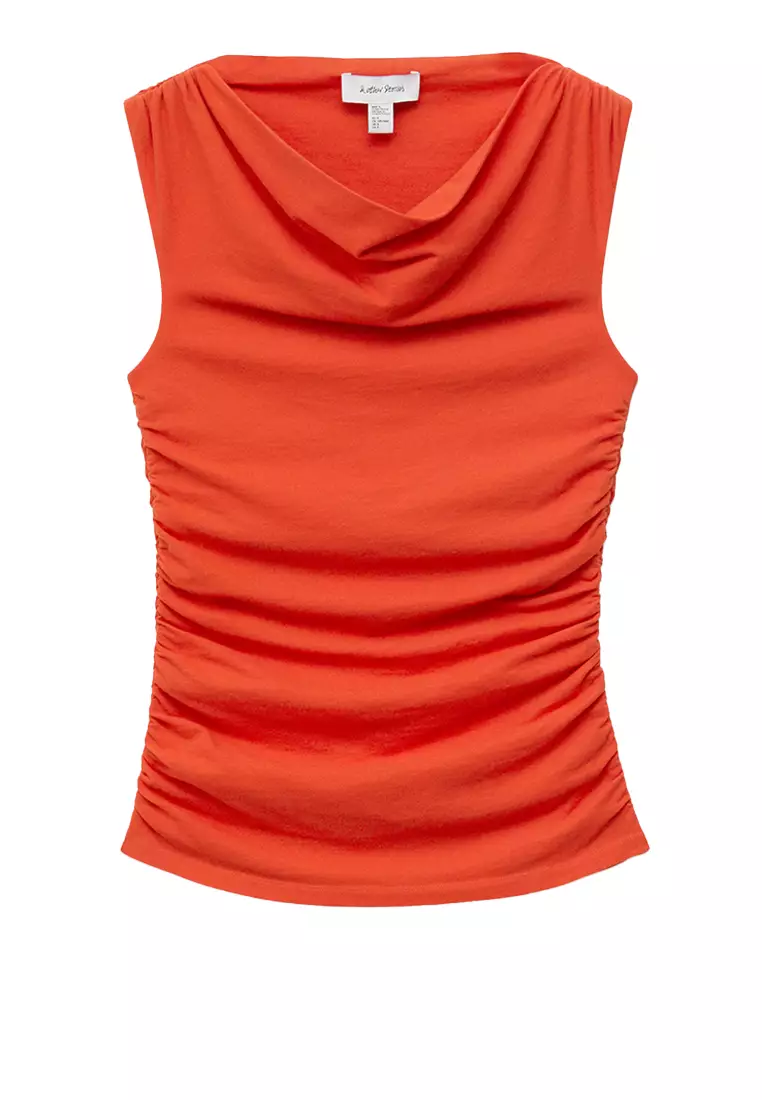 24% OFF & Other Stories Draped Cowl-Neck Top