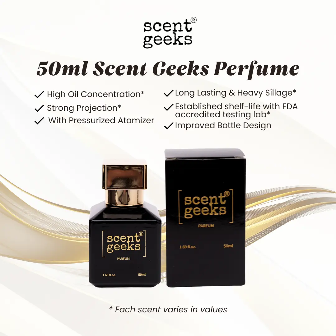 19% OFF Scent Geeks 50ml Oil-Rich Perfume for Men & Women Unisex High Oil Concentration Strong Projection Pressurized Atomizer