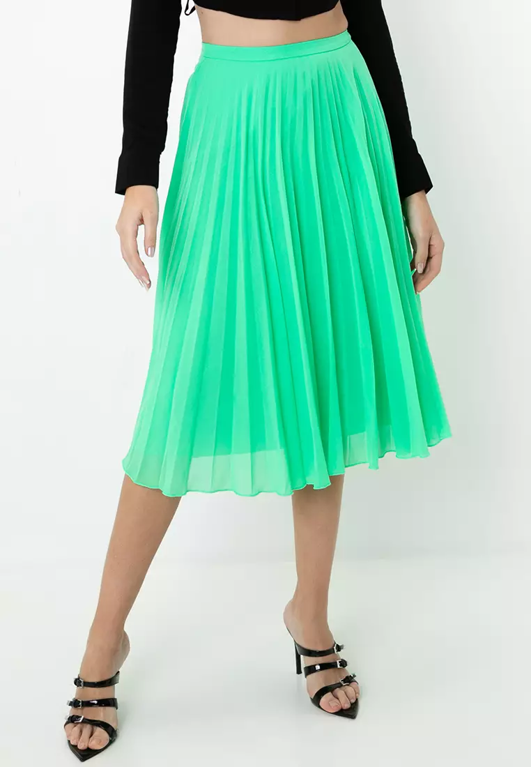 82% OFF ASOS Design Pleated Midi Skirt