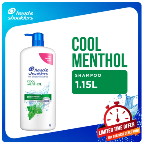 17% OFF Head and Shoulders Anti Dandruff Shampoo Cool Menthol 1150ml Duo for cooling scalp