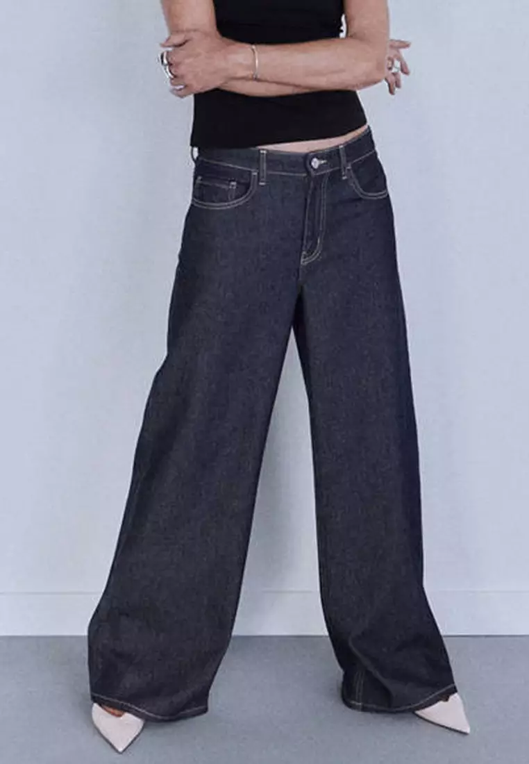 26% OFF Mango Low-Rise Wide Leg Jeans
